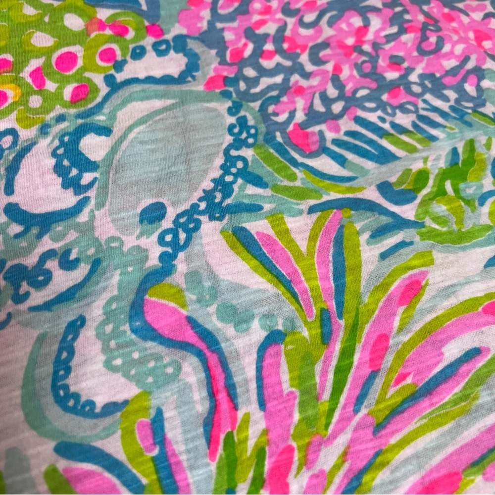 Lilly Pulitzer Arya Tank Top in Multi Lovers Coral Size S - Picture 5 of 9